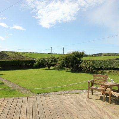West-facing view from deck